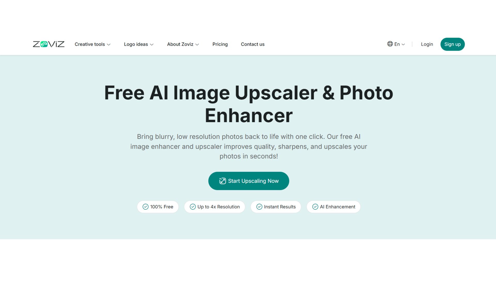 Zoviz Image Upscaler